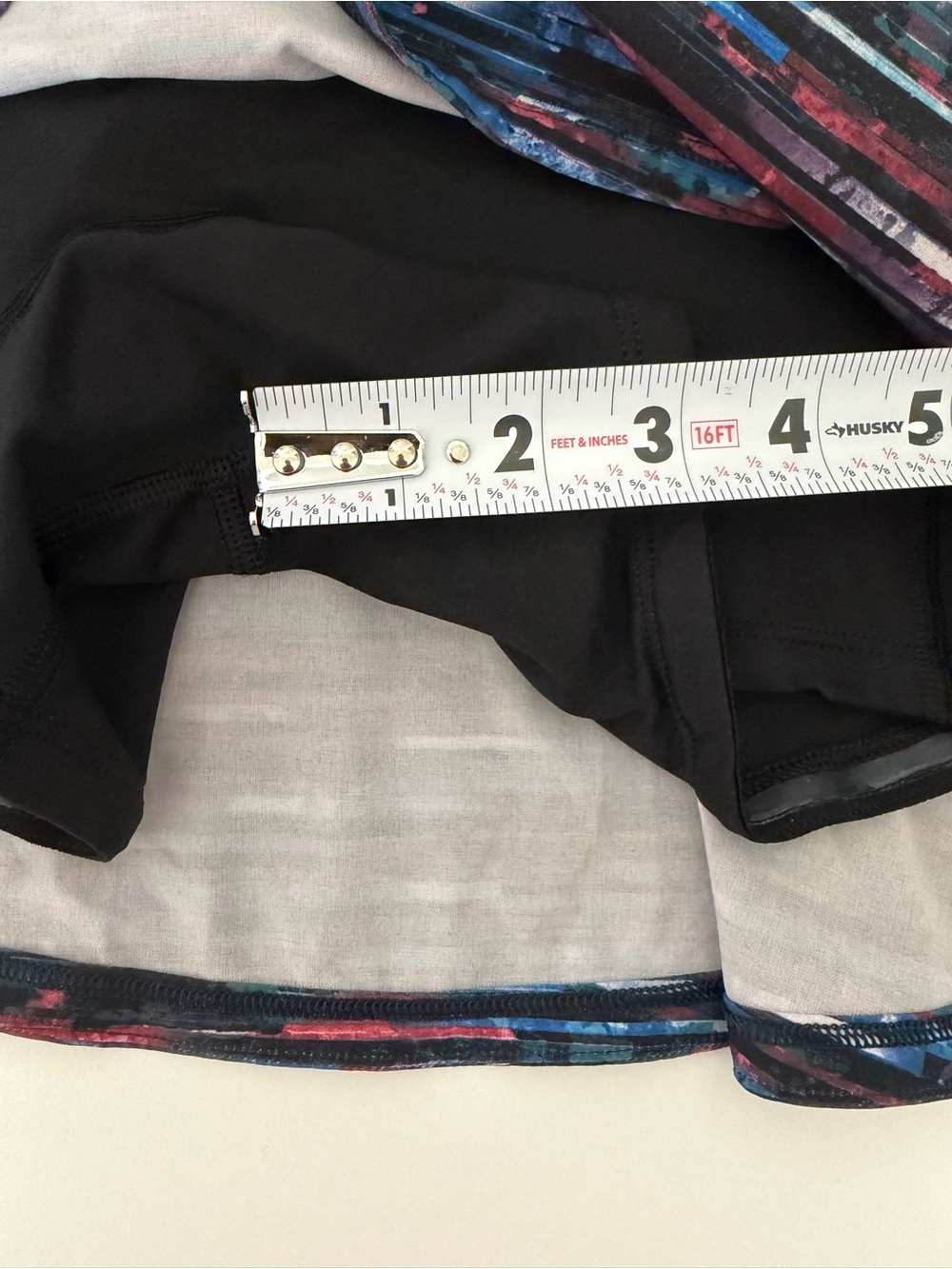 Lululemon 6 Tennis Pickle Ball Athletic Skirt Play off the Pleats Black Multi - Picture 9 of 16